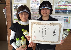 ノービス準優勝　立入さん・庄司さん