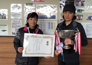 ノービス優勝　野口さん・小松さん