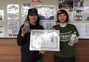 ノービス準優勝　大谷さん・大川さん