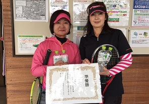 ノービス準優勝　橋本さん・大谷さん