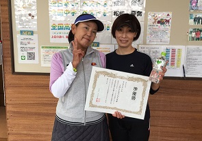 ノービス準優勝　吉村さん・周防さん